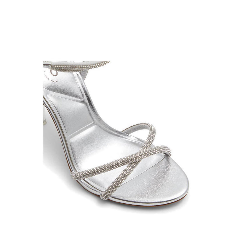 Manaelden Women Heeled Sandal - Silver