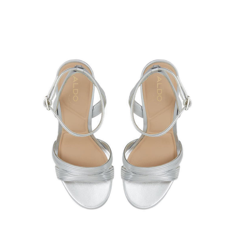 Maelis Women Platform Heeled Sandal - Silver