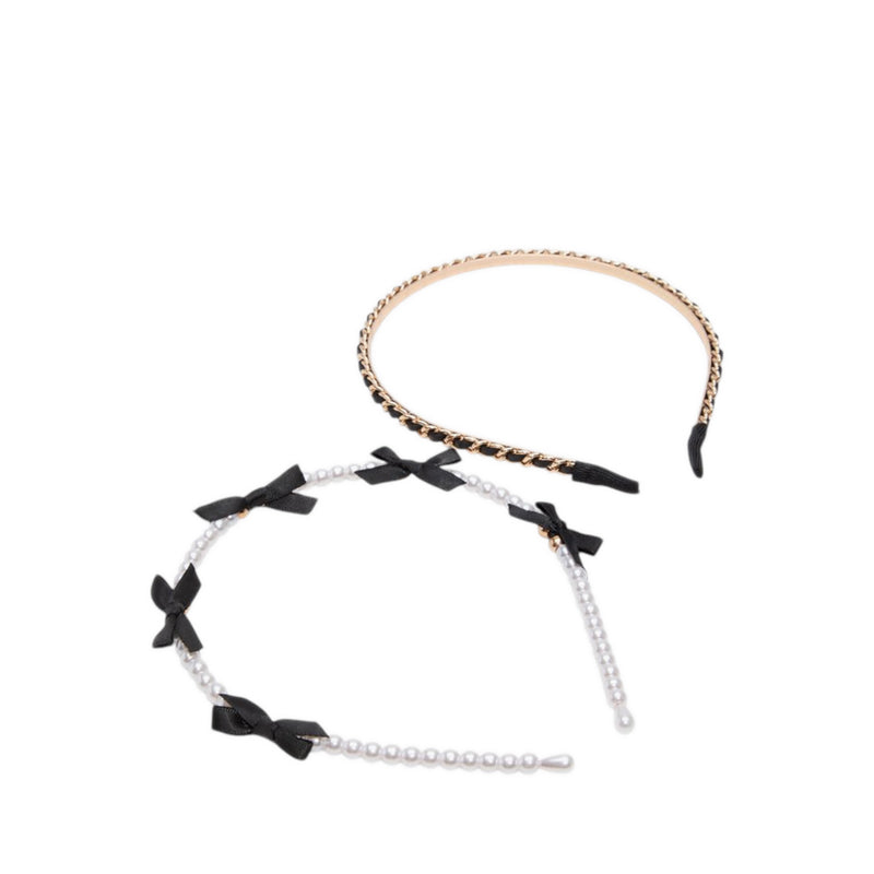 Kalilah Headband - Black/Gold Multi