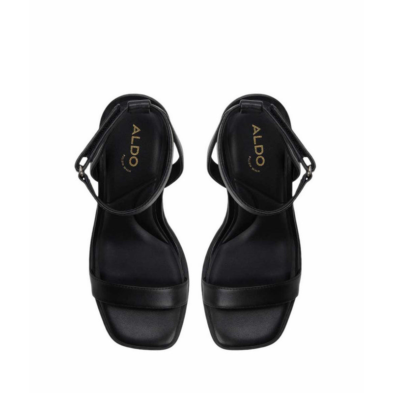 BERADE HEELED SANDALS - BLACK