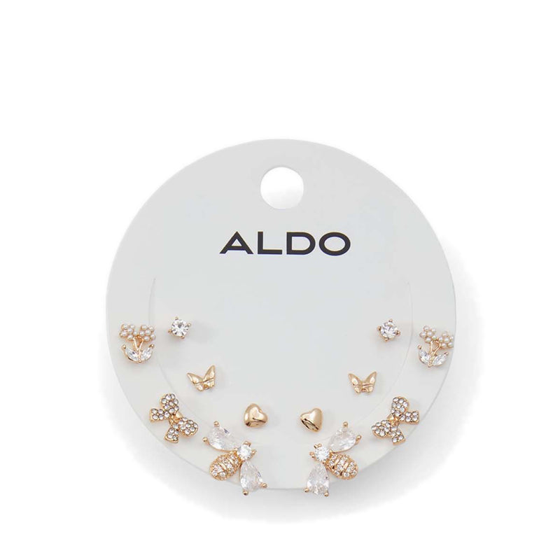 Cocquettes Women'S Earrings - Gold/Clear Multi