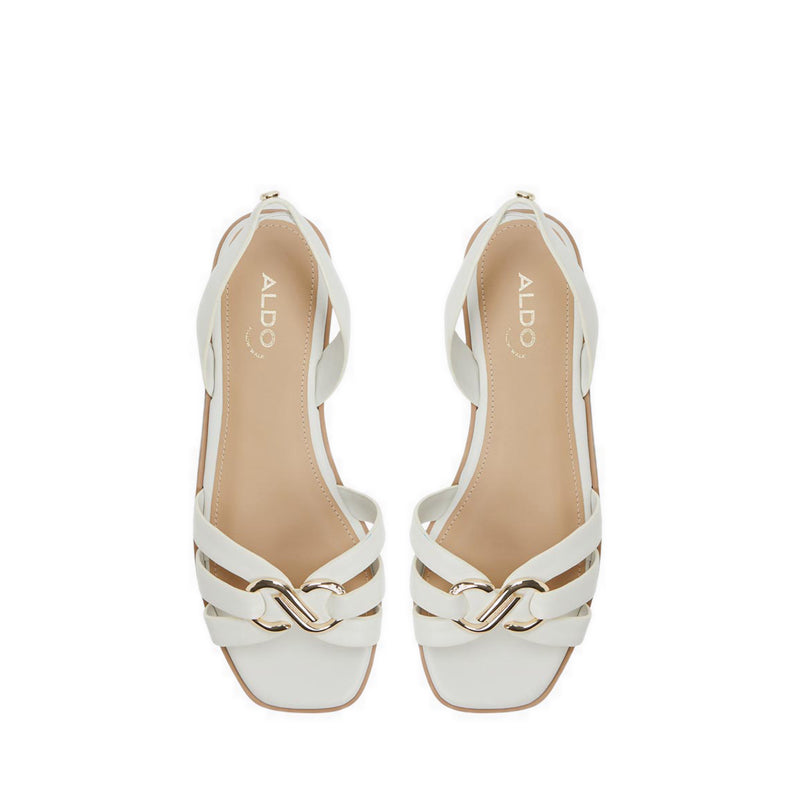 Nydirarin Women'S Flat Sandals - White/Bone