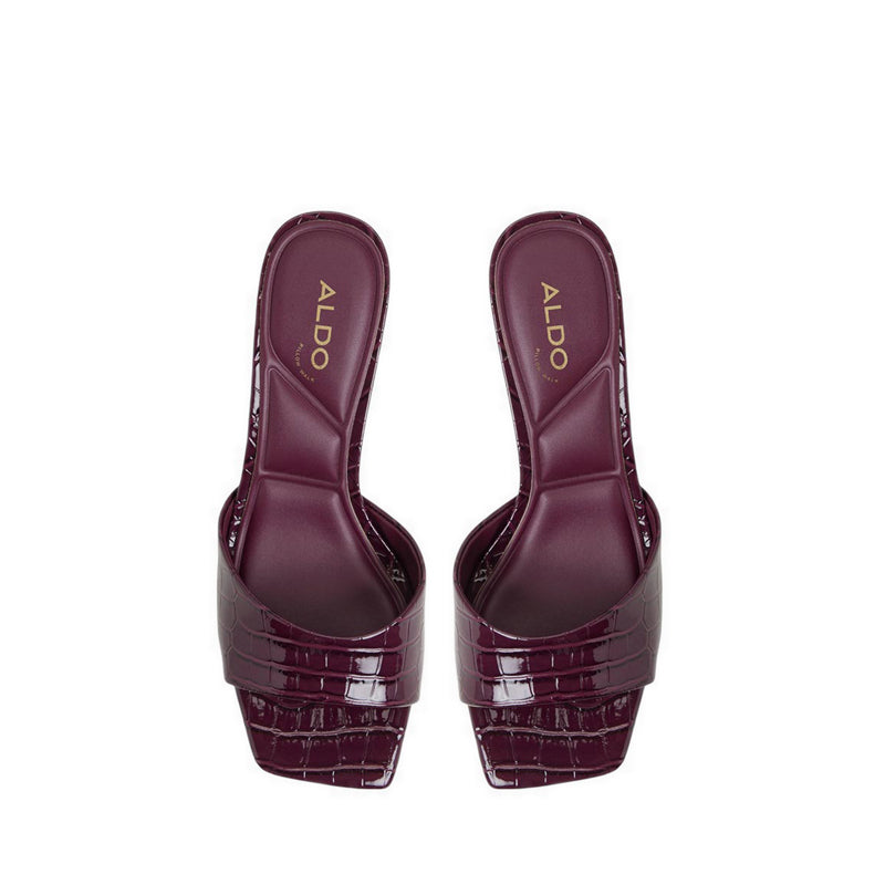 Enchanting Women'S Heeled Sandals - Bordo