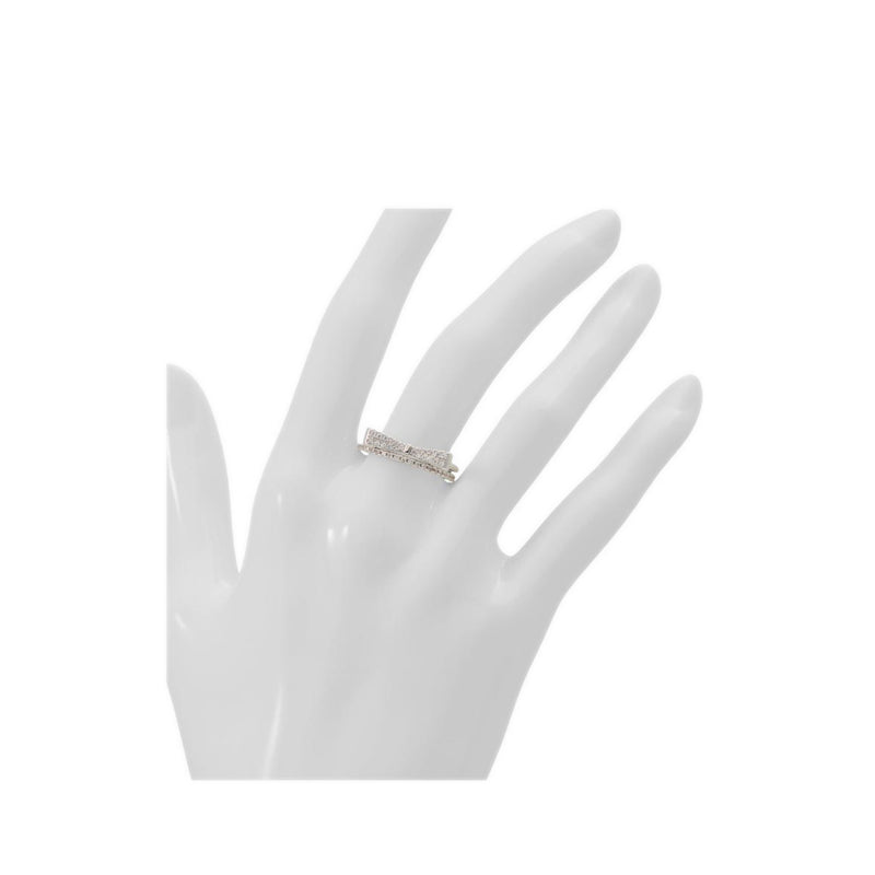 Aldo Bowtiie Rings - Silver/Clear Multi