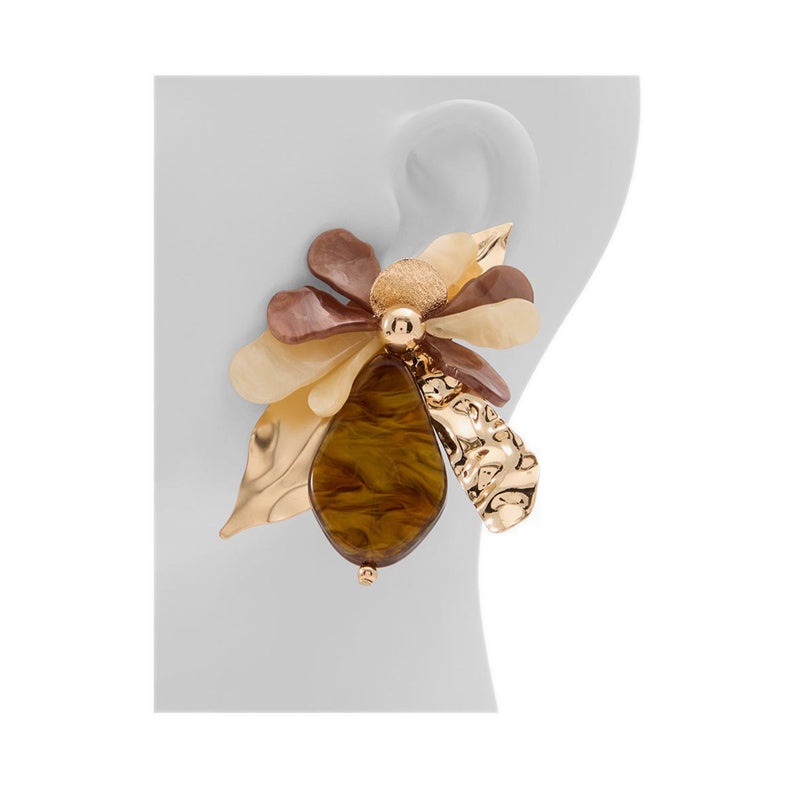 Paolla Women's Earrings - Light Brown