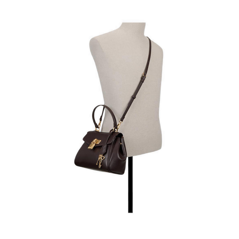 Heartkeepermid Women's Satchel Bag - Medium Brown