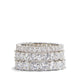Uniawen Women Rings - Silver/Clear Multi