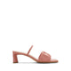 Adreran Women Sling Back Heeled Sandal - Medium Brown