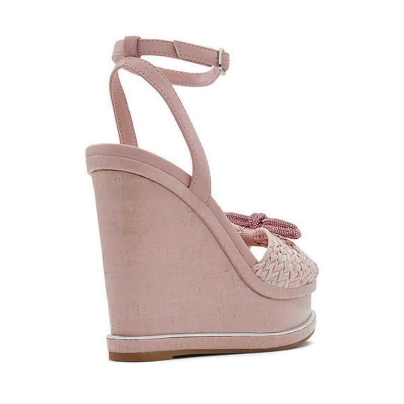 Cheanwan Women Wedge Sandal - Light Pink