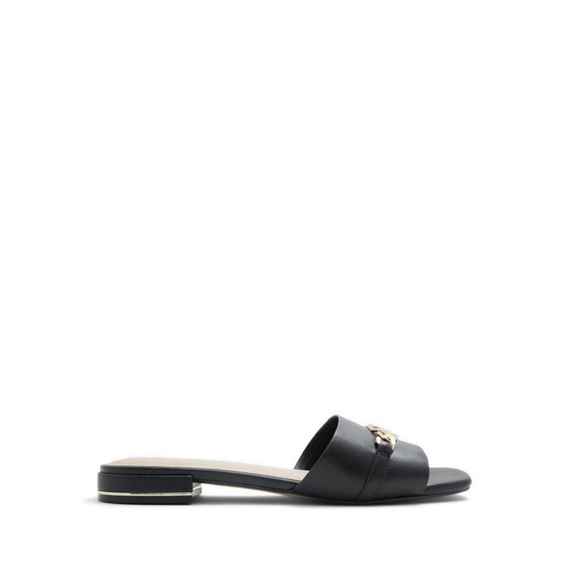 Emina Women Flat Slide Sandal - Black