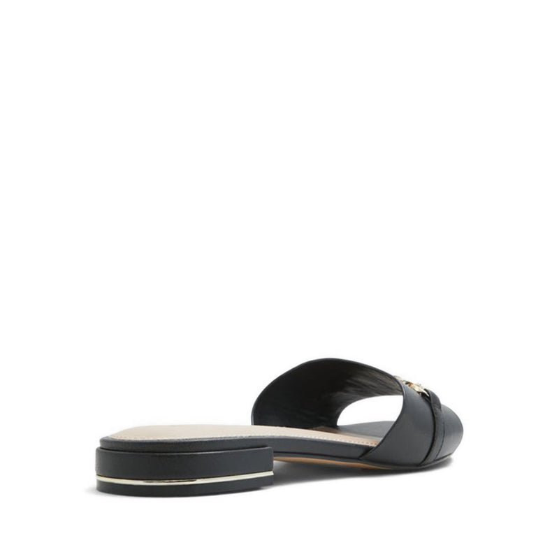 Emina Women Flat Slide Sandal - Black