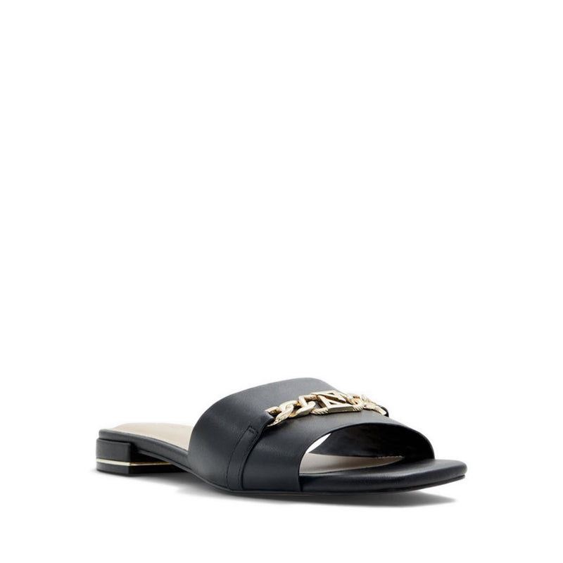 Emina Women Flat Slide Sandal - Black