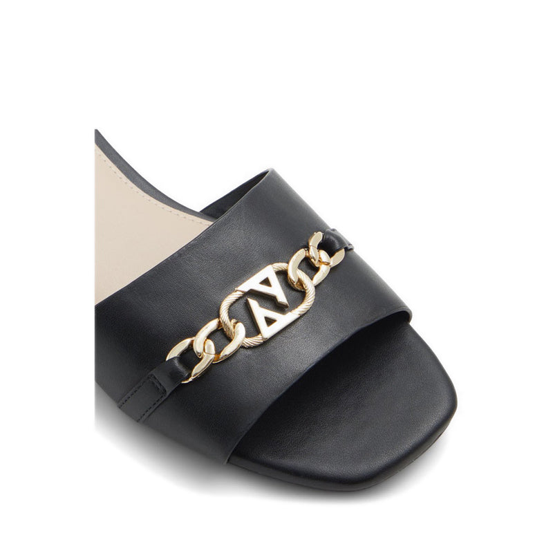 Emina Women Flat Slide Sandal - Black