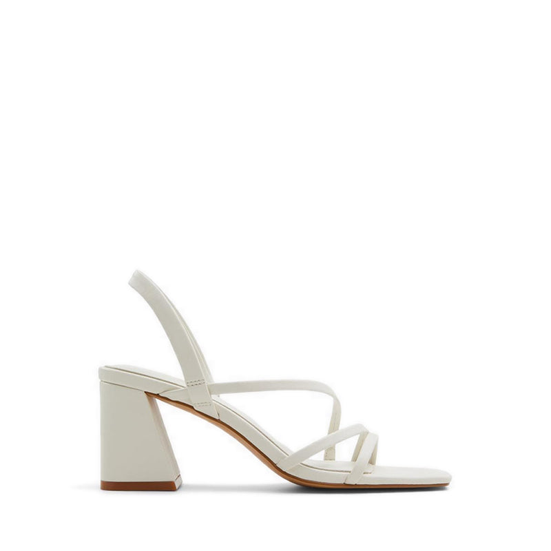 ALDO Atlanticus Women Strappy Heeled Sandal - White-Bone
