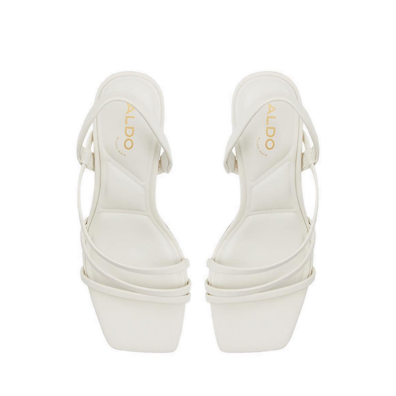 ALDO Atlanticus Women Strappy Heeled Sandal - White-Bone