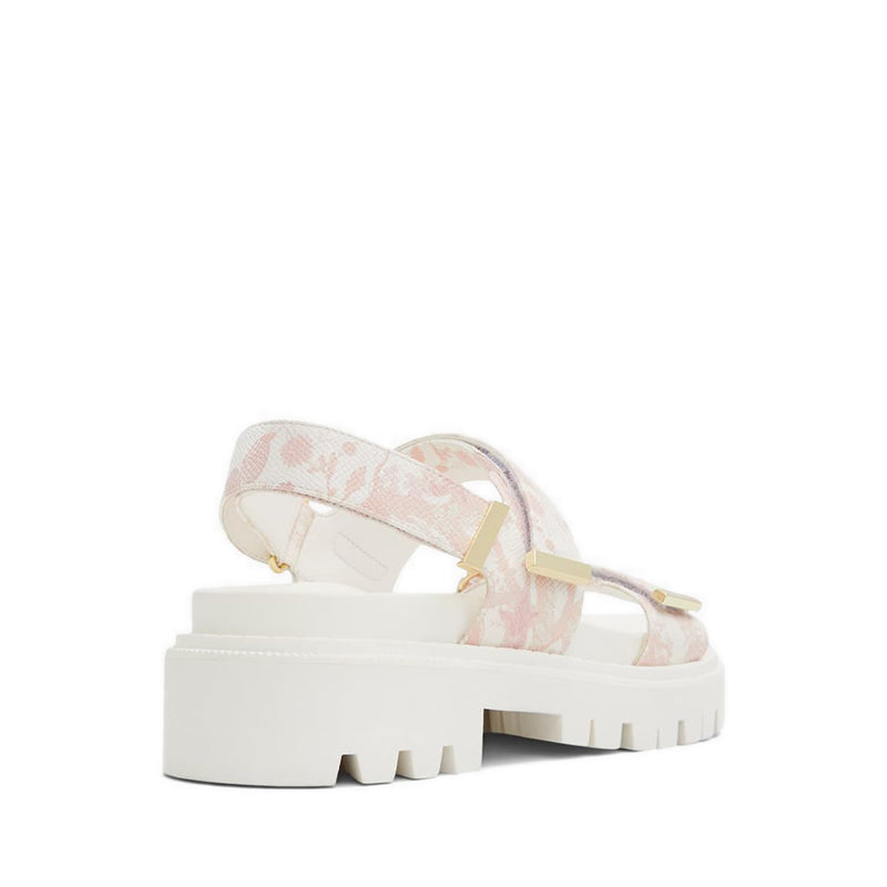 Sanddy Women Wedge Sandal - Bright Pink