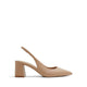 Uliana Women Sling Back Heeled Shoe - Beige