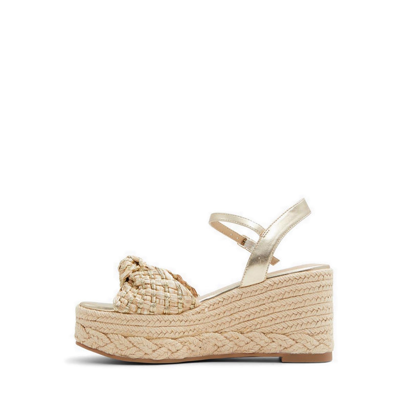 Annamarie Women Wedge Sandals - Gold