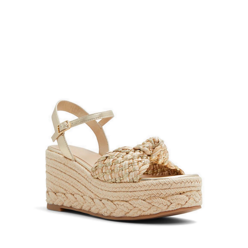 Annamarie Women Wedge Sandals - Gold