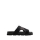 Deniels Men'S Flat Sandals - Open Black