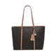 ELAMARYN Women Tote Bags BROWN MULTI