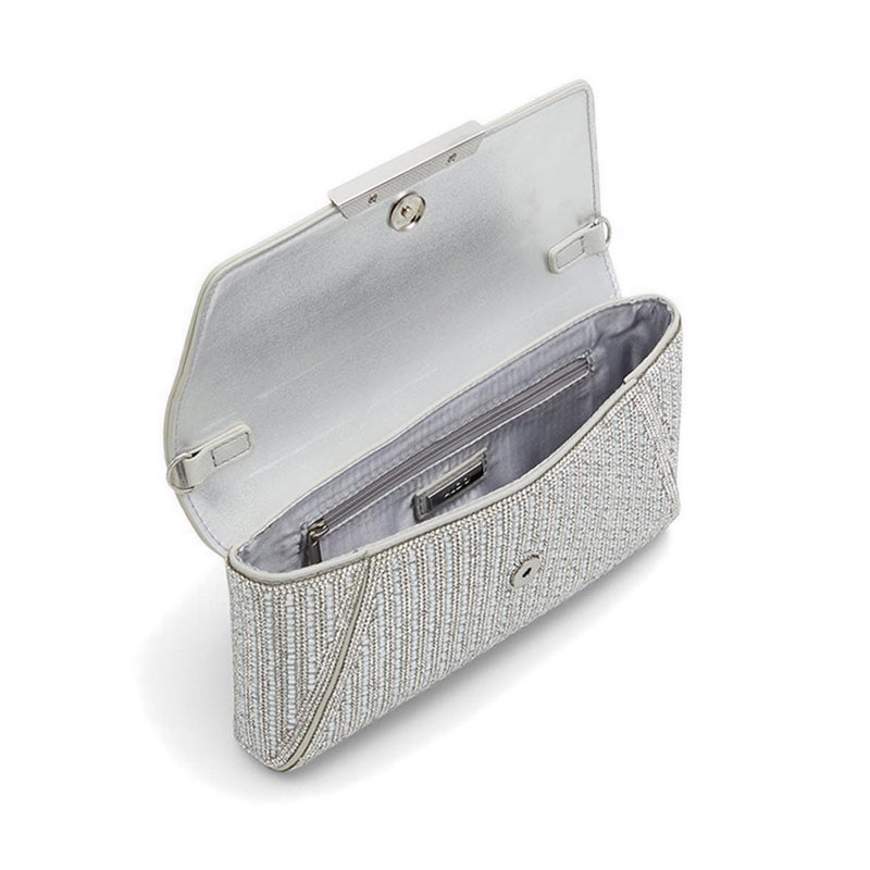 Rania Women Clutch & Evening Bag - Silver