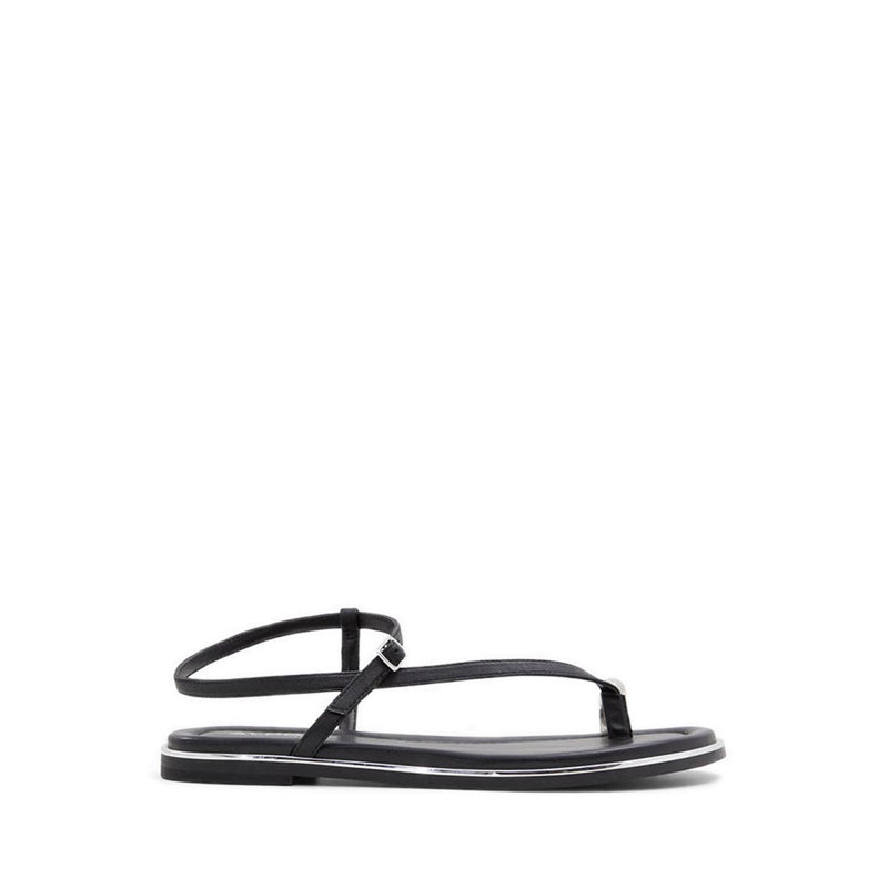 Jomali Women Flat Sandals - Black