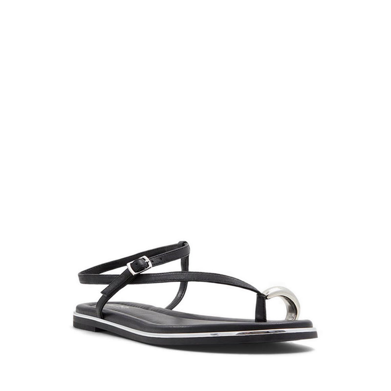 Jomali Women Flat Sandals - Black