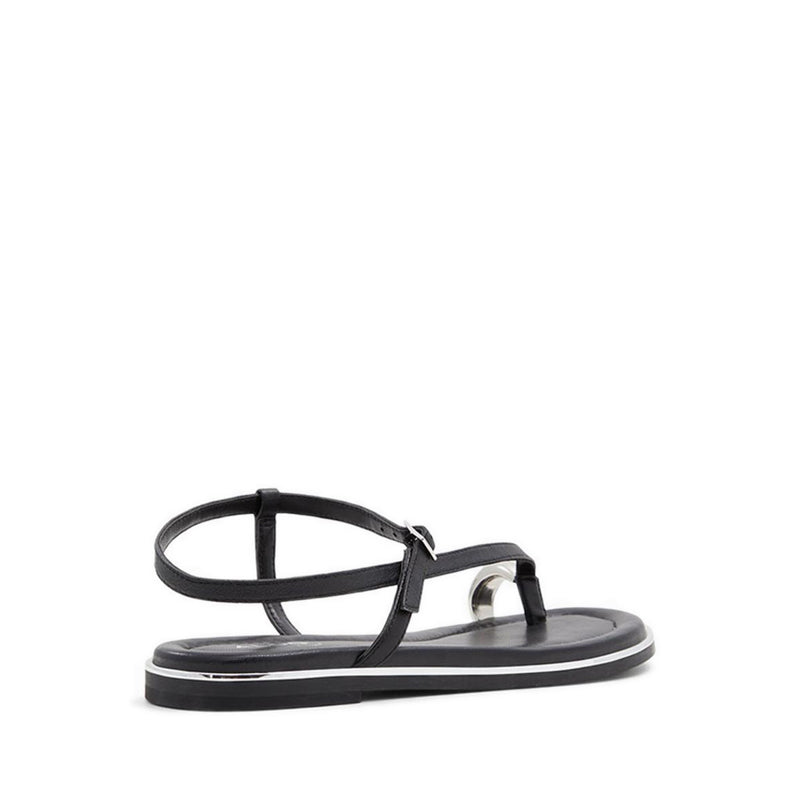 Jomali Women Flat Sandals - Black