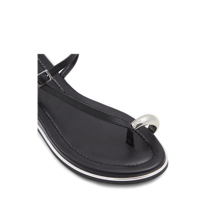 Jomali Women Flat Sandals - Black