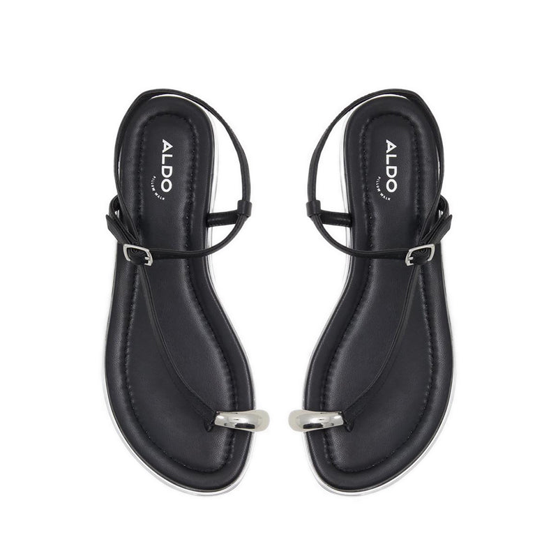 Jomali Women Flat Sandals - Black
