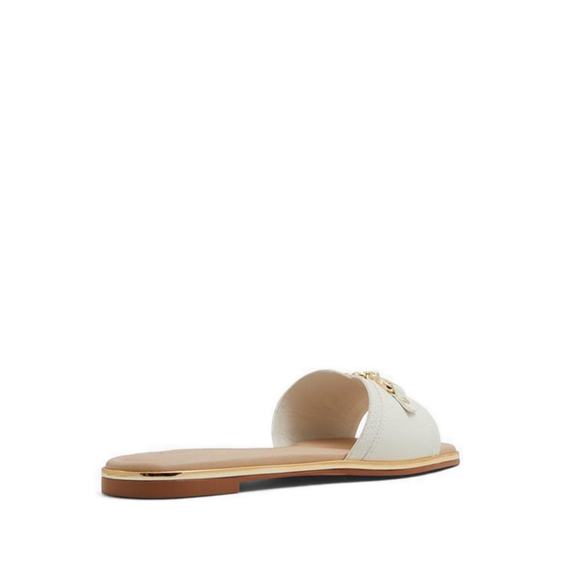 Alamassi Women's Flat Sandals Open White