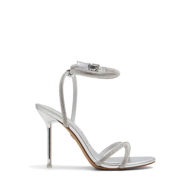 Manaelden Women Heeled Sandal - Silver