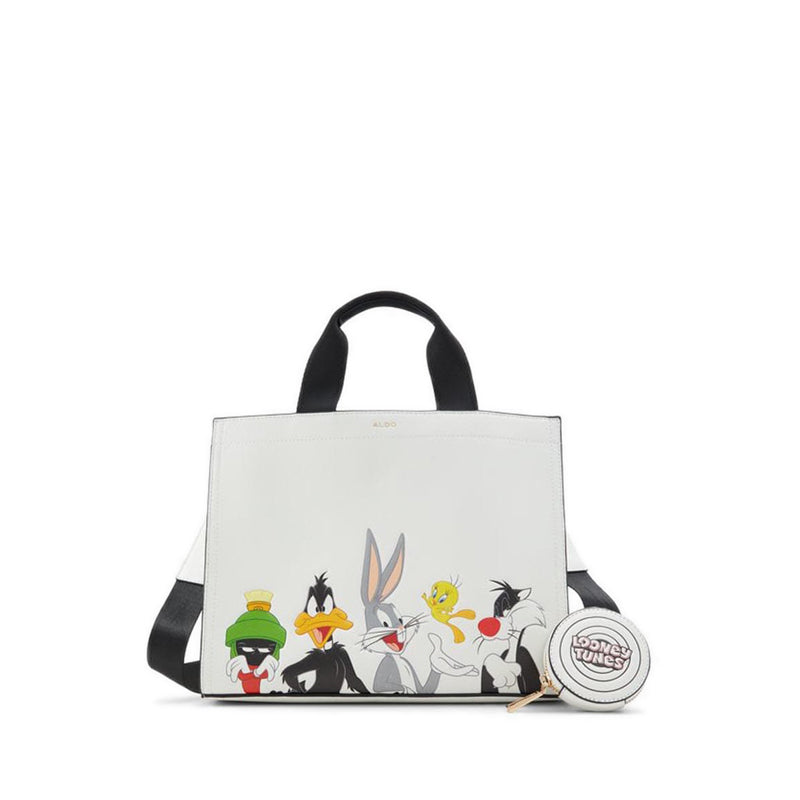 ALDO X LOONEY TUNES Looneytunestote Satchel - White