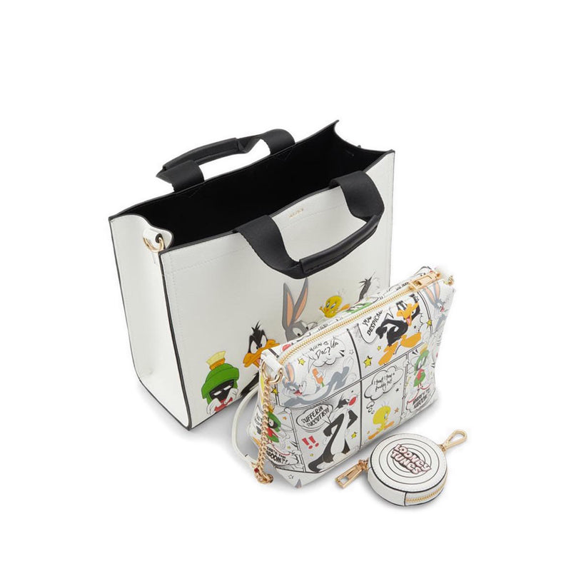 ALDO X LOONEY TUNES Looneytunestote Satchel - White
