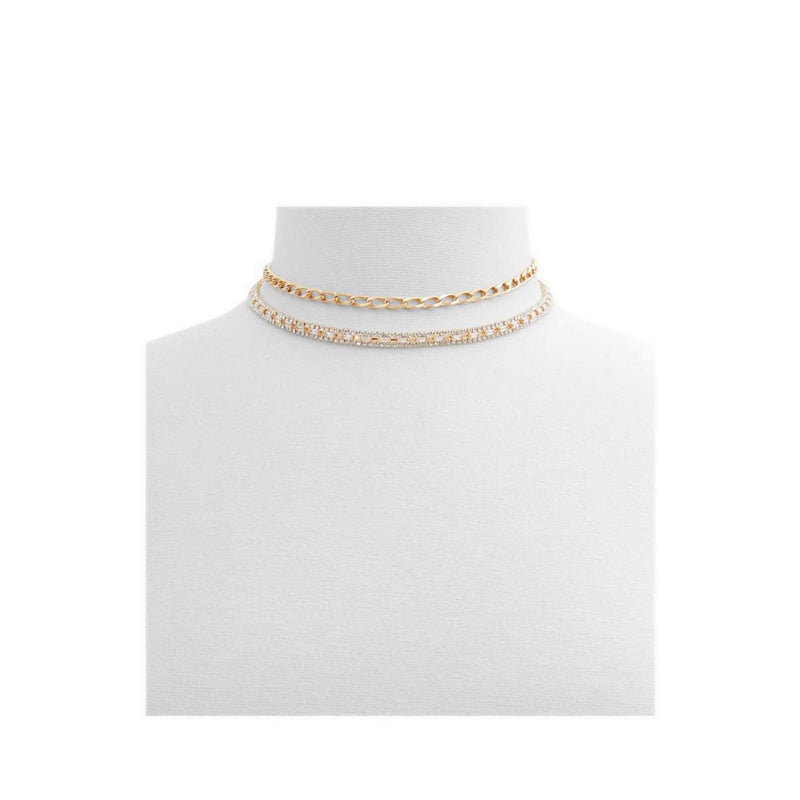 Abiegan Women'S Necklaces - Gold/Clear Multi