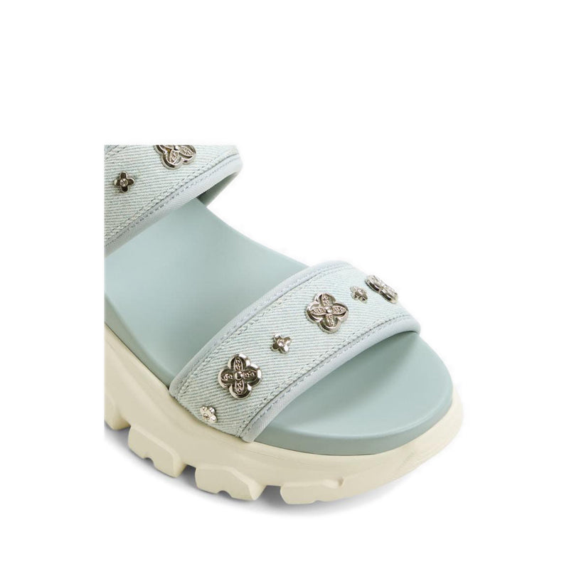 Eleusine Women'S Wedge Sandals Denim - Main Image