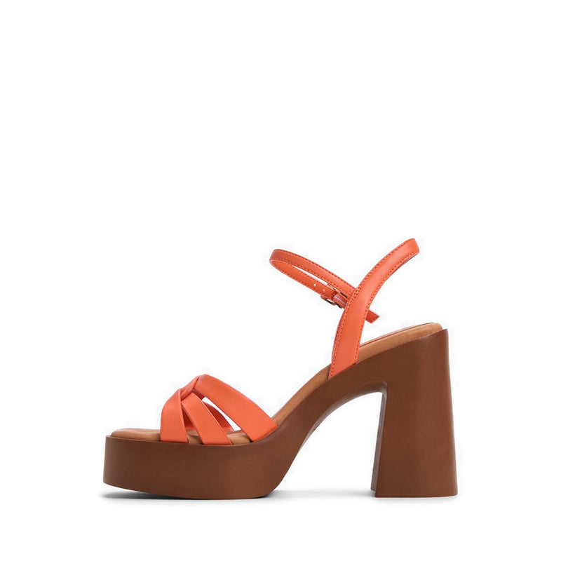 Solenia Women Heeled Sandals - Medium Orange