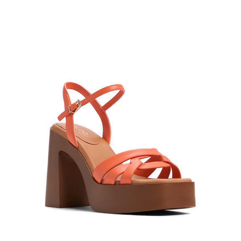 Solenia Women Heeled Sandals - Medium Orange