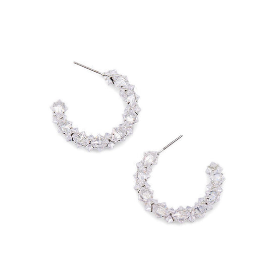 Adedrimar Women'S Earrings - Silver/Clear Multi