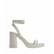 BERADE HEELED SANDALS - WHITE/BONE