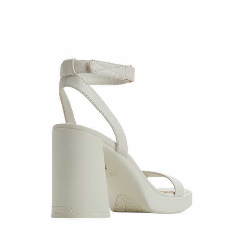 BERADE HEELED SANDALS - WHITE/BONE