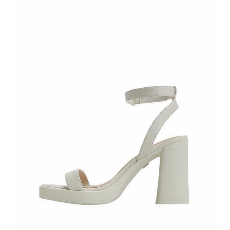 BERADE HEELED SANDALS - WHITE/BONE