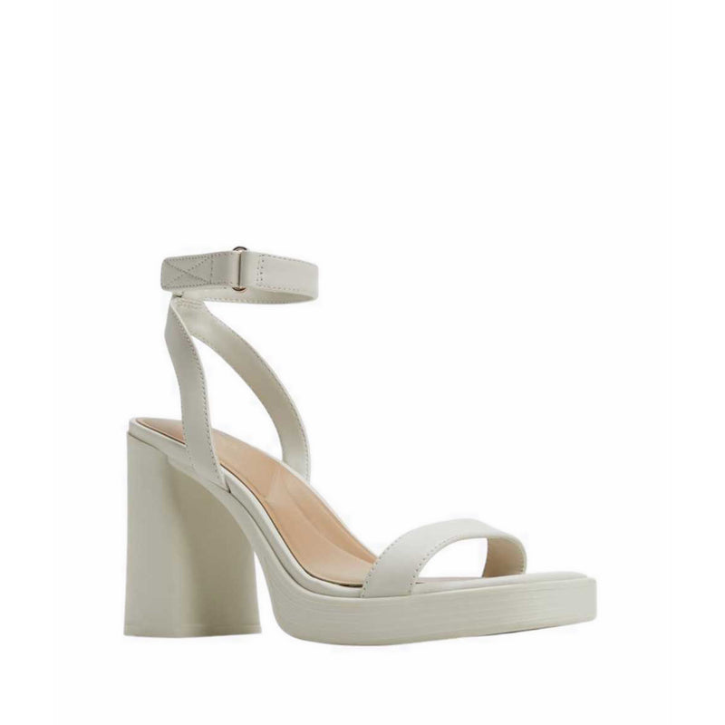 BERADE HEELED SANDALS - WHITE/BONE