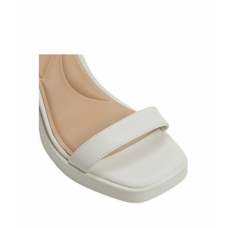 BERADE HEELED SANDALS - WHITE/BONE