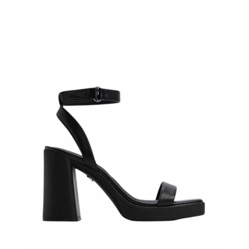BERADE HEELED SANDALS - BLACK