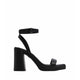 BERADE HEELED SANDALS - BLACK