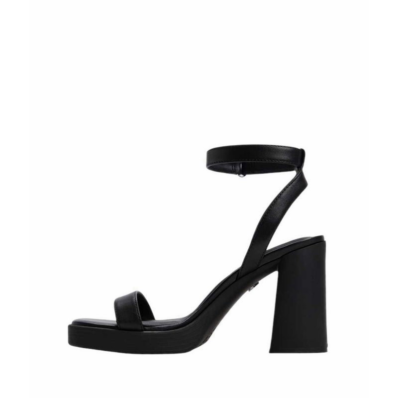 BERADE HEELED SANDALS - BLACK