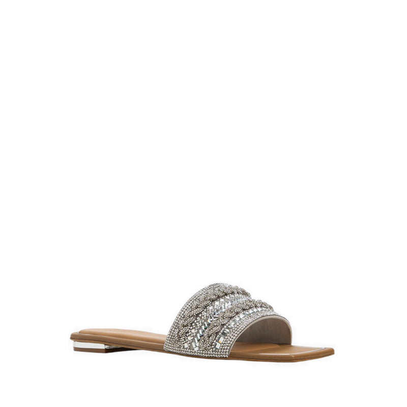 Navalia Women's Flat Sandals - Silver