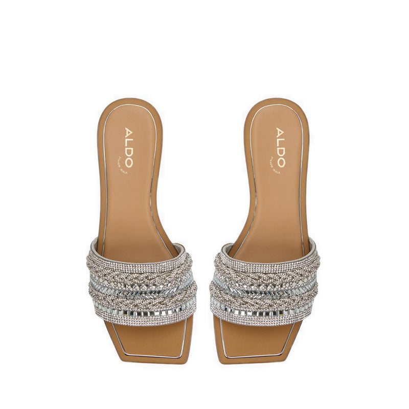 Navalia Women's Flat Sandals - Silver